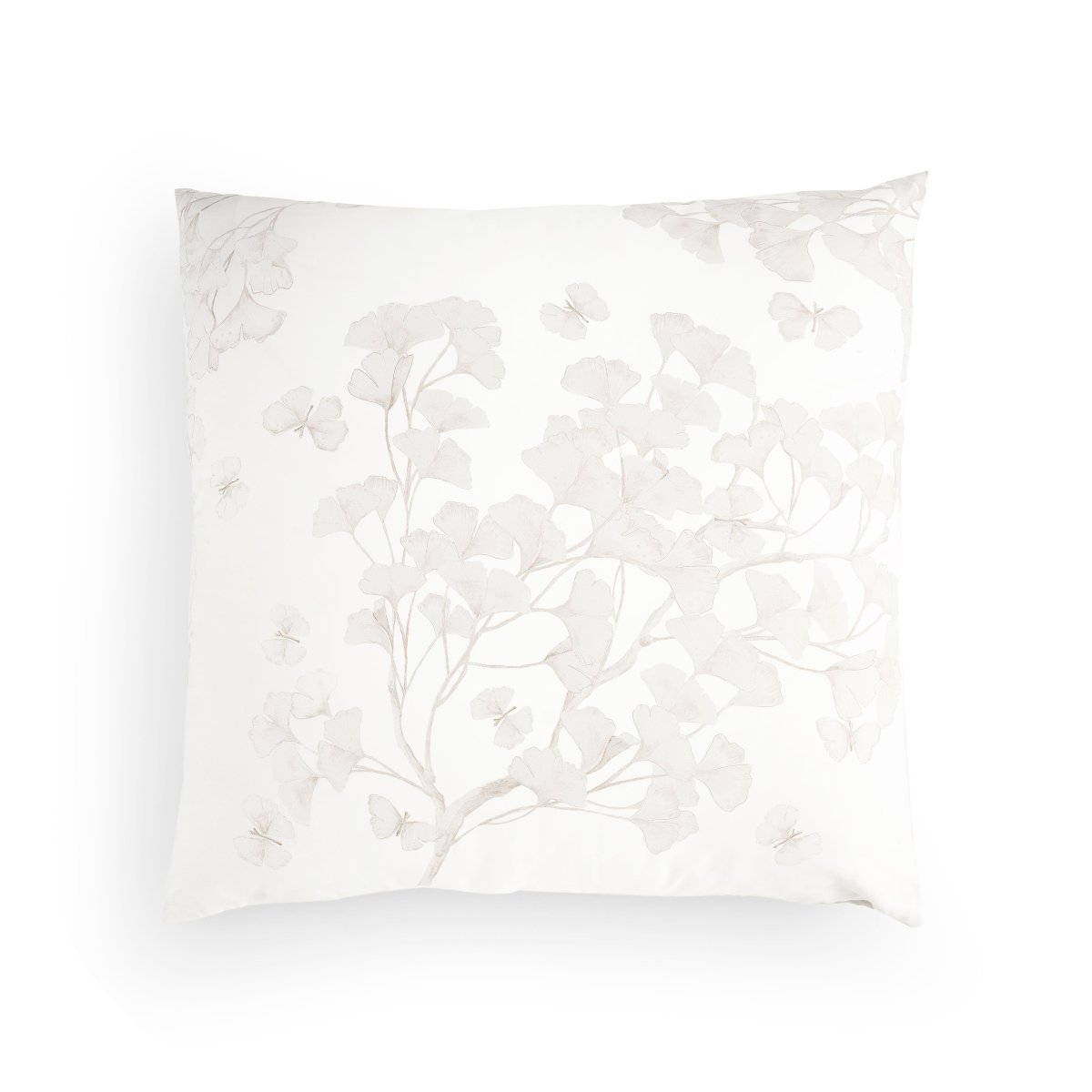 Michael Aram Butterfly Ginkgo Euro Shams - Stone and White