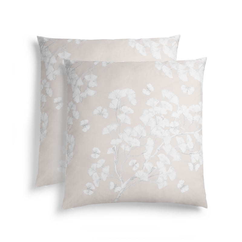 Michael Aram Butterfly Ginkgo Euro Shams - Stone and White