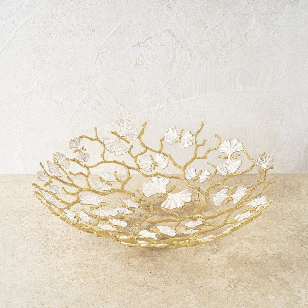 Michael Aram Butterfly Ginkgo Gold Centerpiece Platter