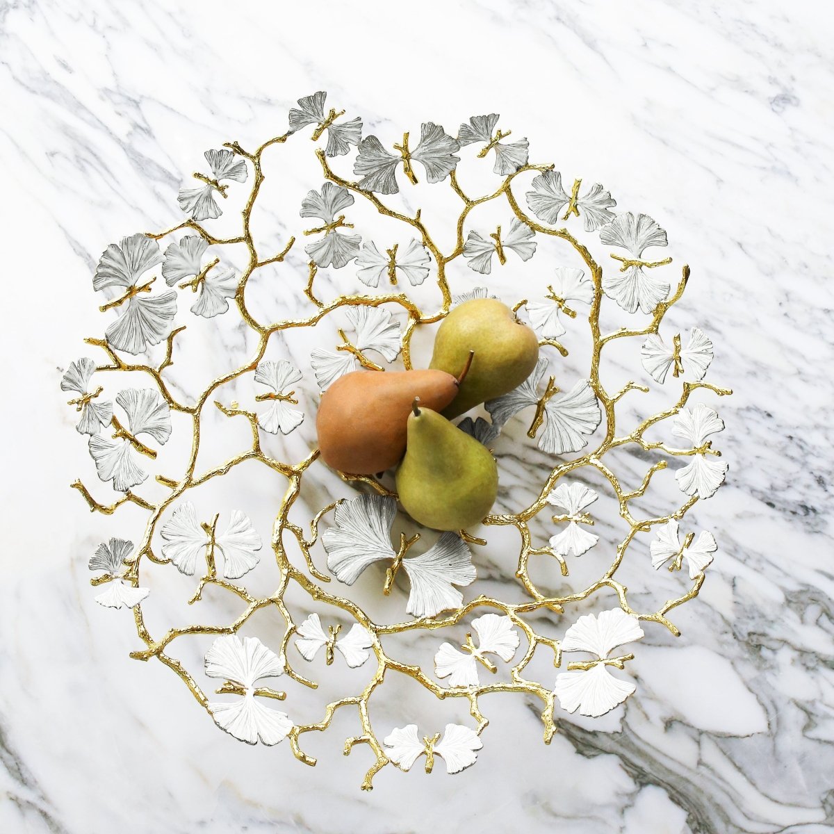 Michael Aram Butterfly Ginkgo Gold Centerpiece Platter