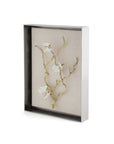 Michael Aram Butterfly Ginkgo Gold Fabric Shadow Box