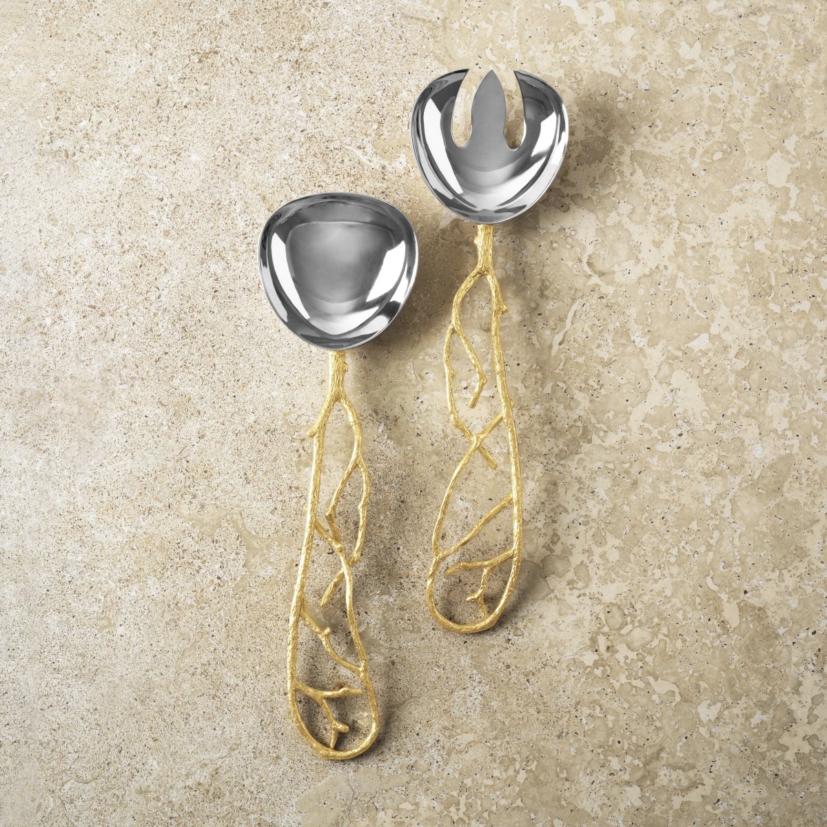 Michael Aram Butterfly Ginkgo Gold Serving Set