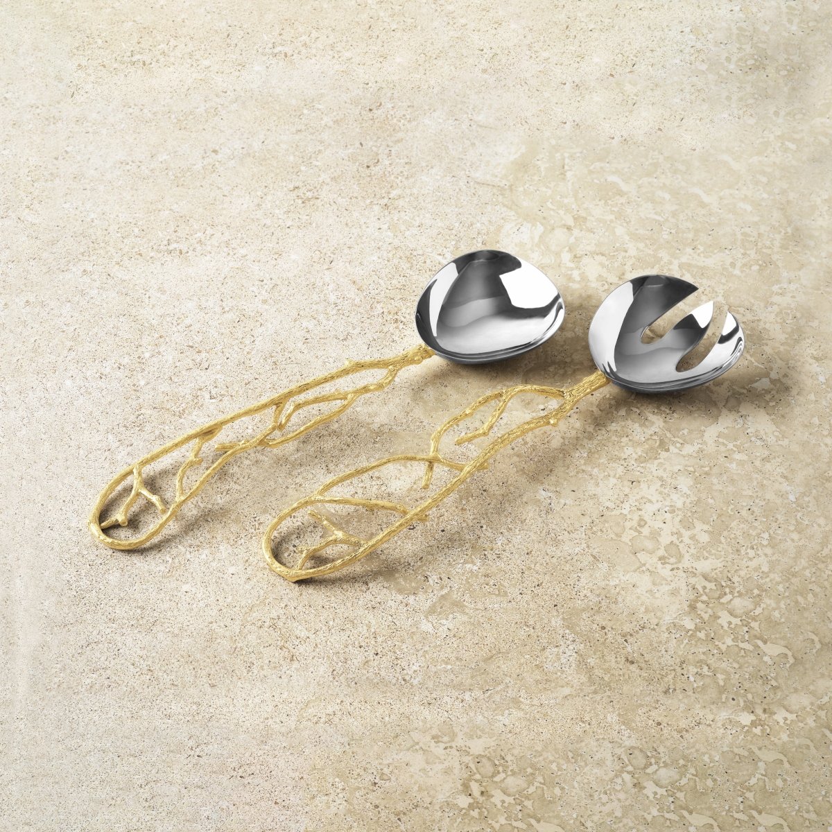 Michael Aram Butterfly Ginkgo Gold Serving Set