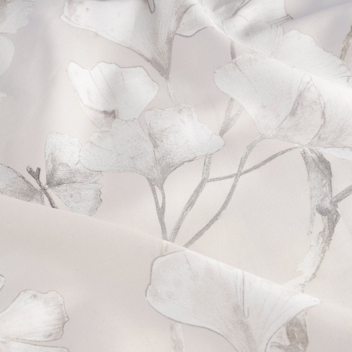 Michael Aram Butterfly Ginkgo King Duvet Stone and White