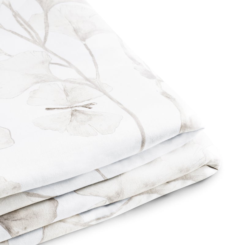 Michael Aram Butterfly Ginkgo King Duvet Stone and White