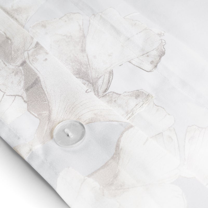 Michael Aram Butterfly Ginkgo King Duvet Stone and White