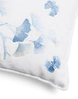 Michael Aram Butterfly Ginkgo Ombre Embroidered Dec Pillow Sky and Crème
