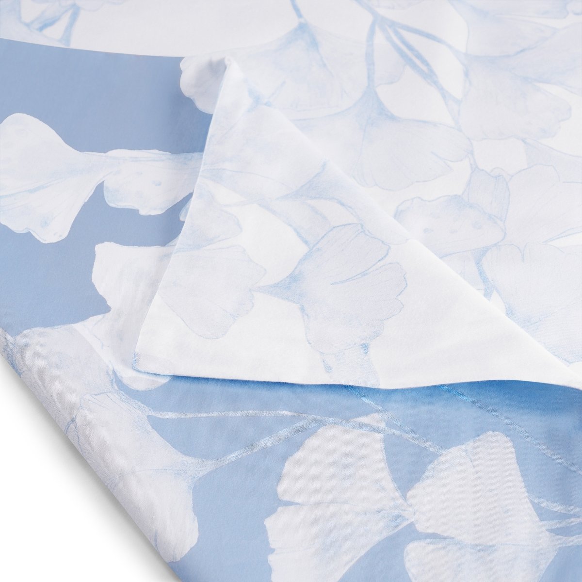 Michael Aram Butterfly Ginkgo Queen Duvet Sky and White