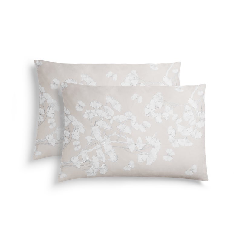 Michael Aram Butterfly Ginkgo Standard Shams - Stone and White