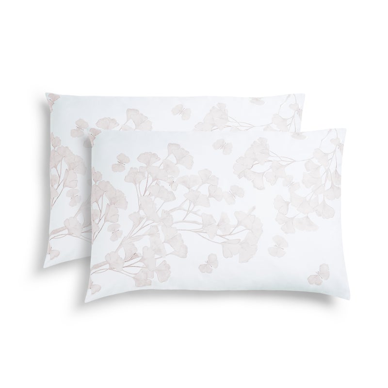 Michael Aram Butterfly Ginkgo Standard Shams - Stone and White