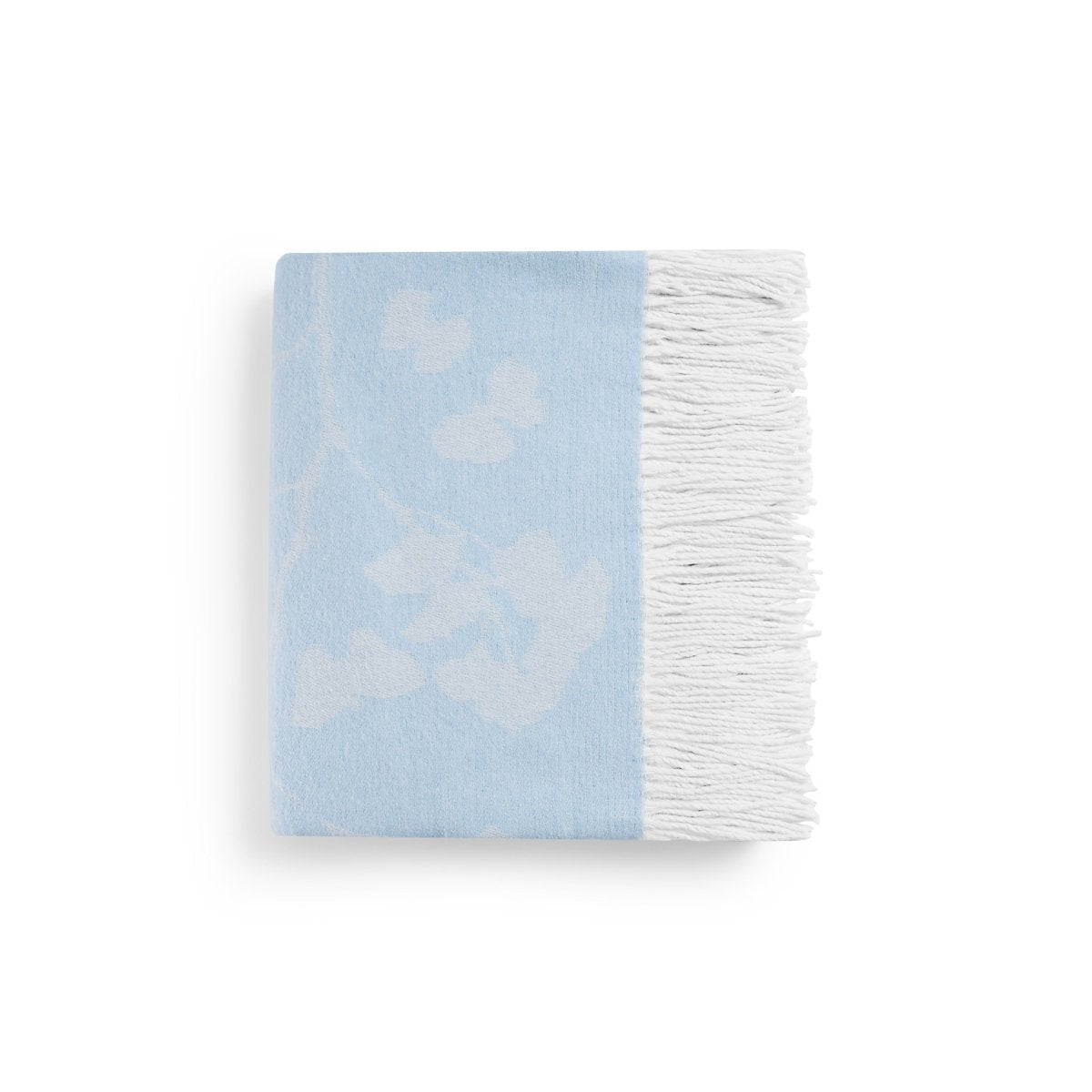 Michael Aram Butterfly Ginkgo Throw Sky and White