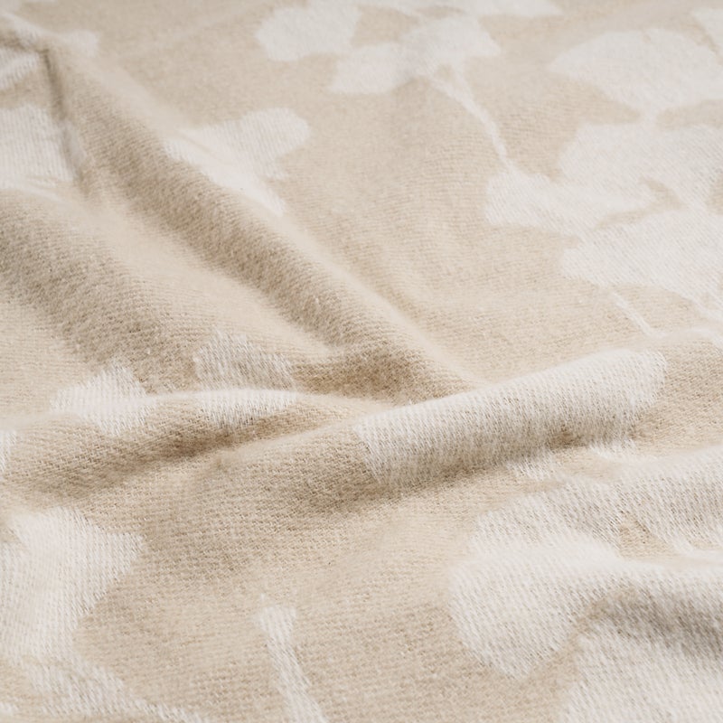 Michael Aram Butterfly Ginkgo Throw Stone and White