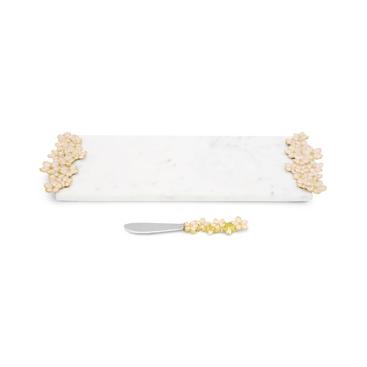 Michael Aram Cherry Blossom Small Cheese Board with Knife