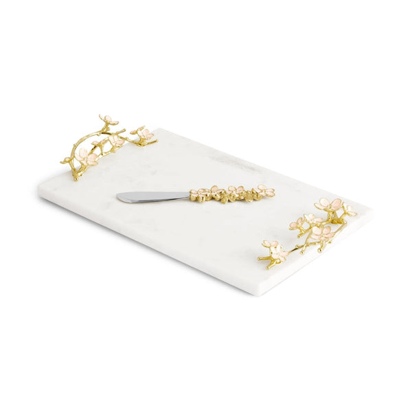 Michael Aram Cherry Blossom Small Cheese Board with Spreader