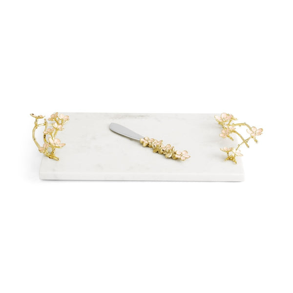 Michael Aram Cherry Blossom Small Cheese Board with Spreader
