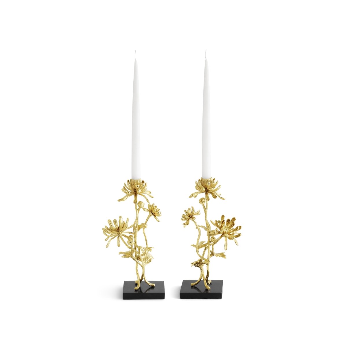 Michael Aram Dahlia Tall Candleholders S/2