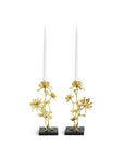 Michael Aram Dahlia Tall Candleholders S/2