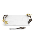 Michael Aram Dogwood Small Cheeseboard and knife