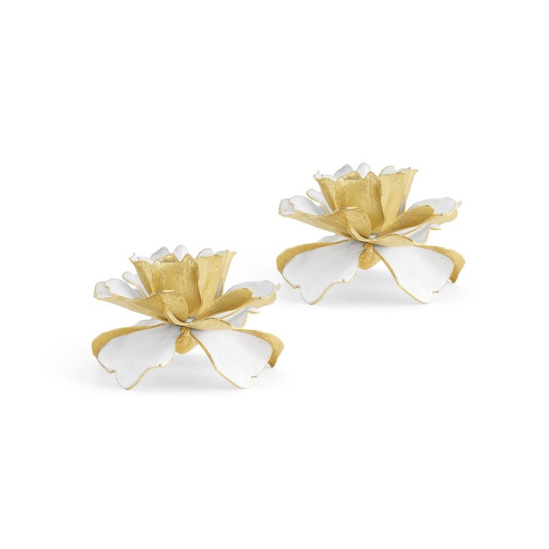 Michael Aram Gardenia Candleholders S/2