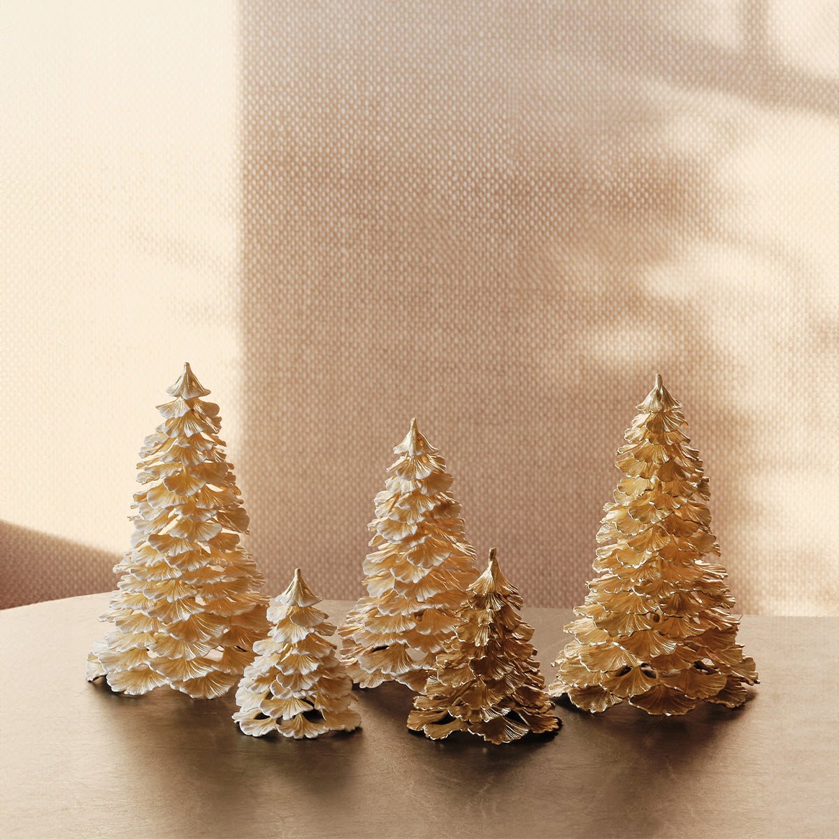 Michael Aram Ginkgo Gold Frost Christmas Tree Small