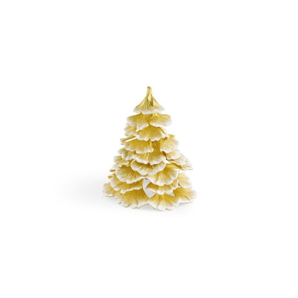 Michael Aram Ginkgo Gold Frost Christmas Tree Small