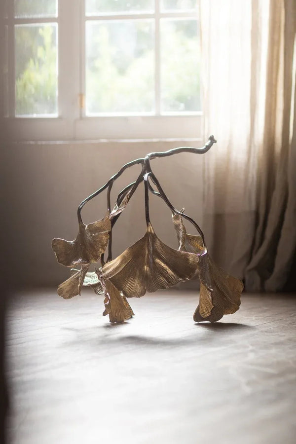 Michael Aram Golden Ginkgo Object