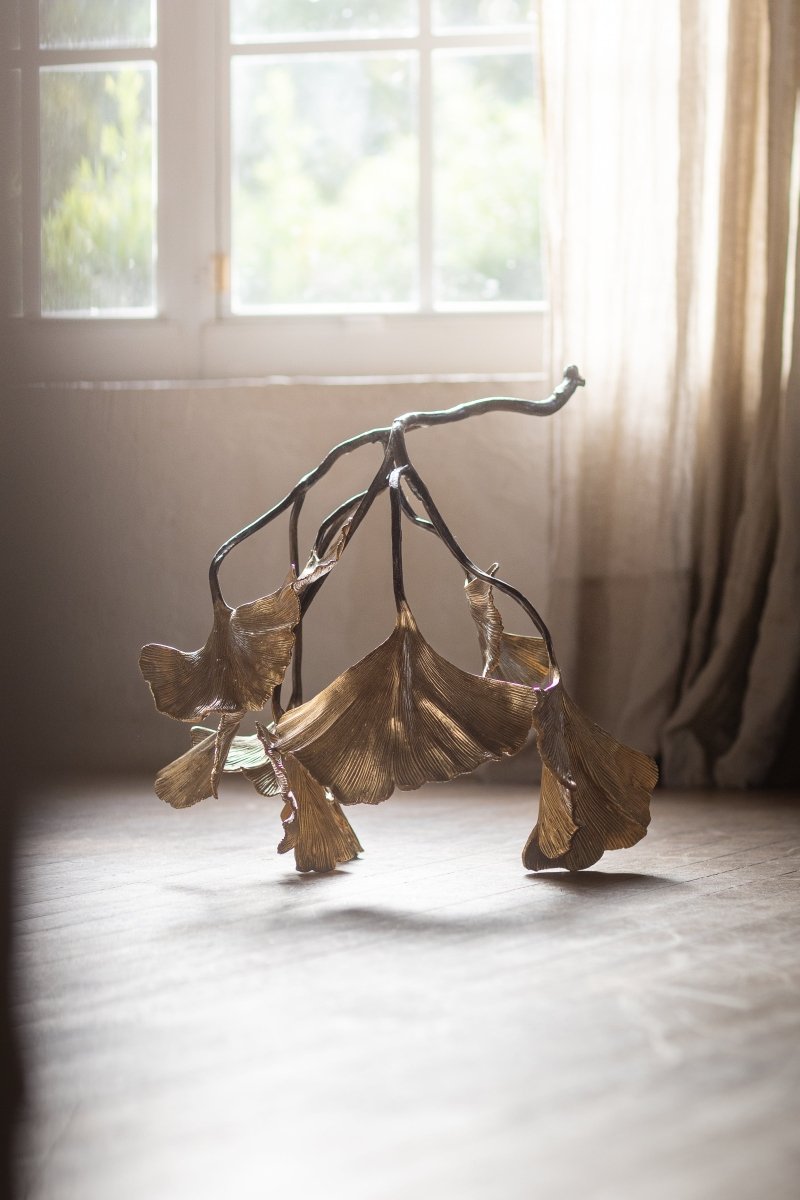 Michael Aram Golden Ginkgo Object