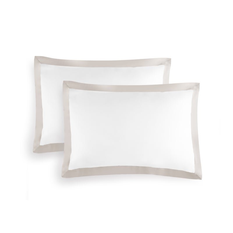 Michael Aram King Pillowcase Set - Stone and White