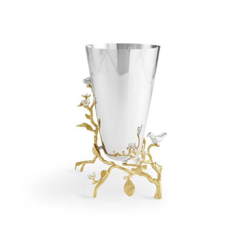 Michael Aram Lovebirds Silver & Gold Medium Vase