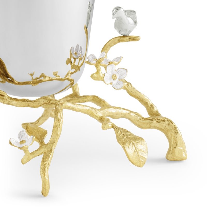 Michael Aram Lovebirds Silver & Gold Medium Vase