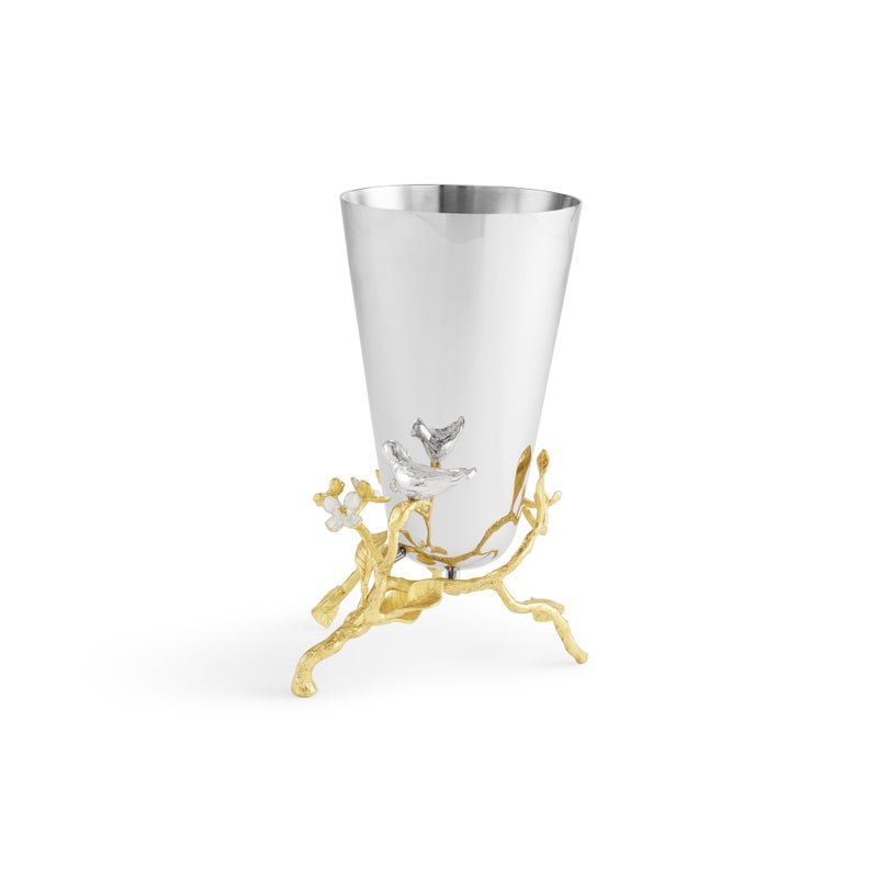 Michael Aram Lovebirds Silver & Gold Small Vase