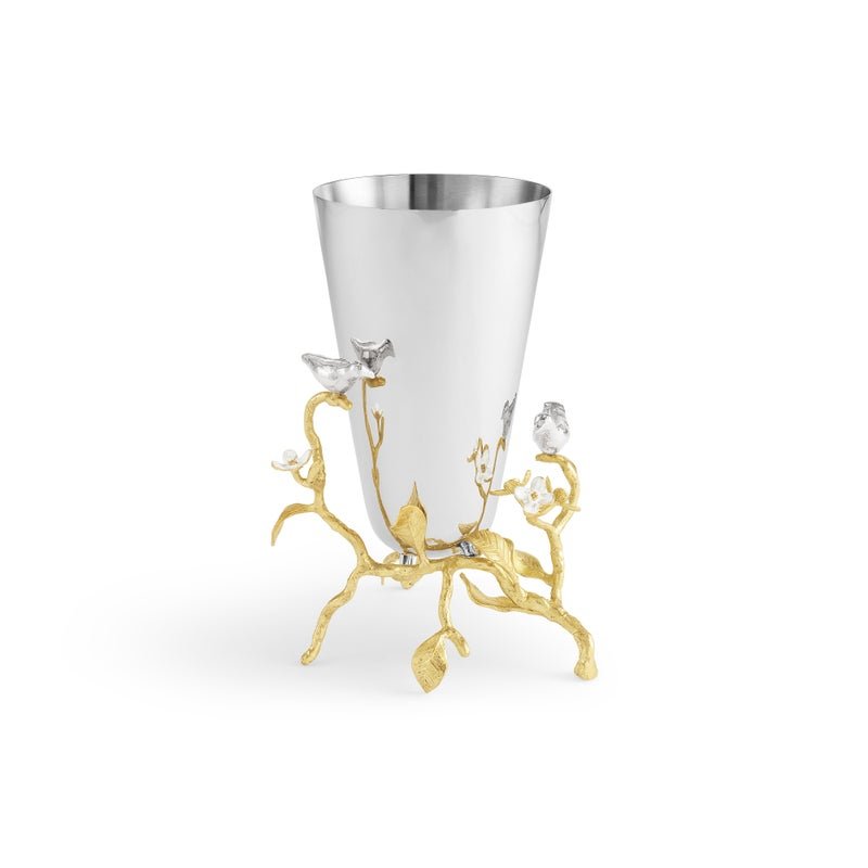 Michael Aram Lovebirds Silver & Gold Small Vase