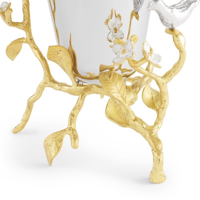 Michael Aram Lovebirds Silver & Gold Small Vase