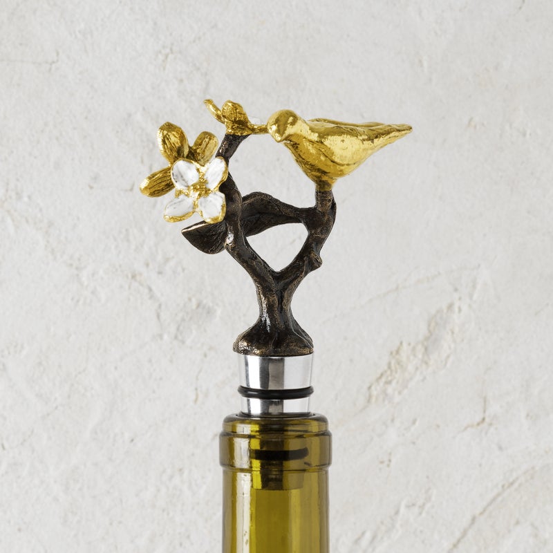 Michael Aram Lovebirds Wine Stopper