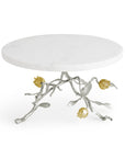 Michael Aram Pomegranate Silver & Gold Cake Stand