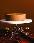 Michael Aram Pomegranate Silver & Gold Cake Stand