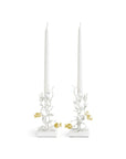 Michael Aram Pomegranate Silver & Gold Candleholders S/2