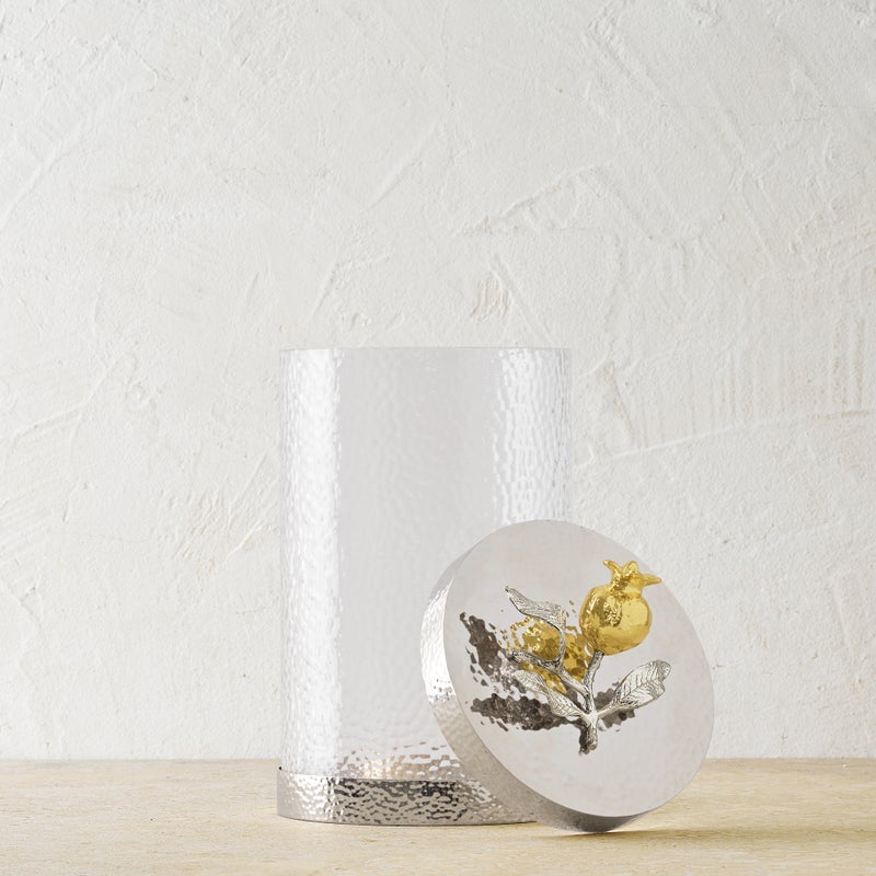 Michael Aram Pomegranate Silver &amp; Gold Canister