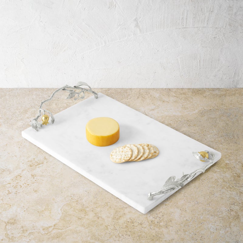 Michael Aram Pomegranate Silver & Gold Cheeseboard & Spreader