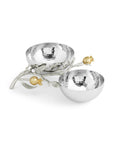 Michael Aram Pomegranate Silver & Gold Double Bowl