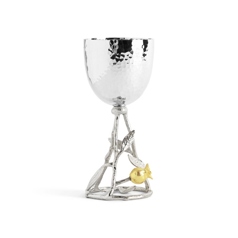 Michael Aram Pomegranate Silver & Gold Kiddish Cup