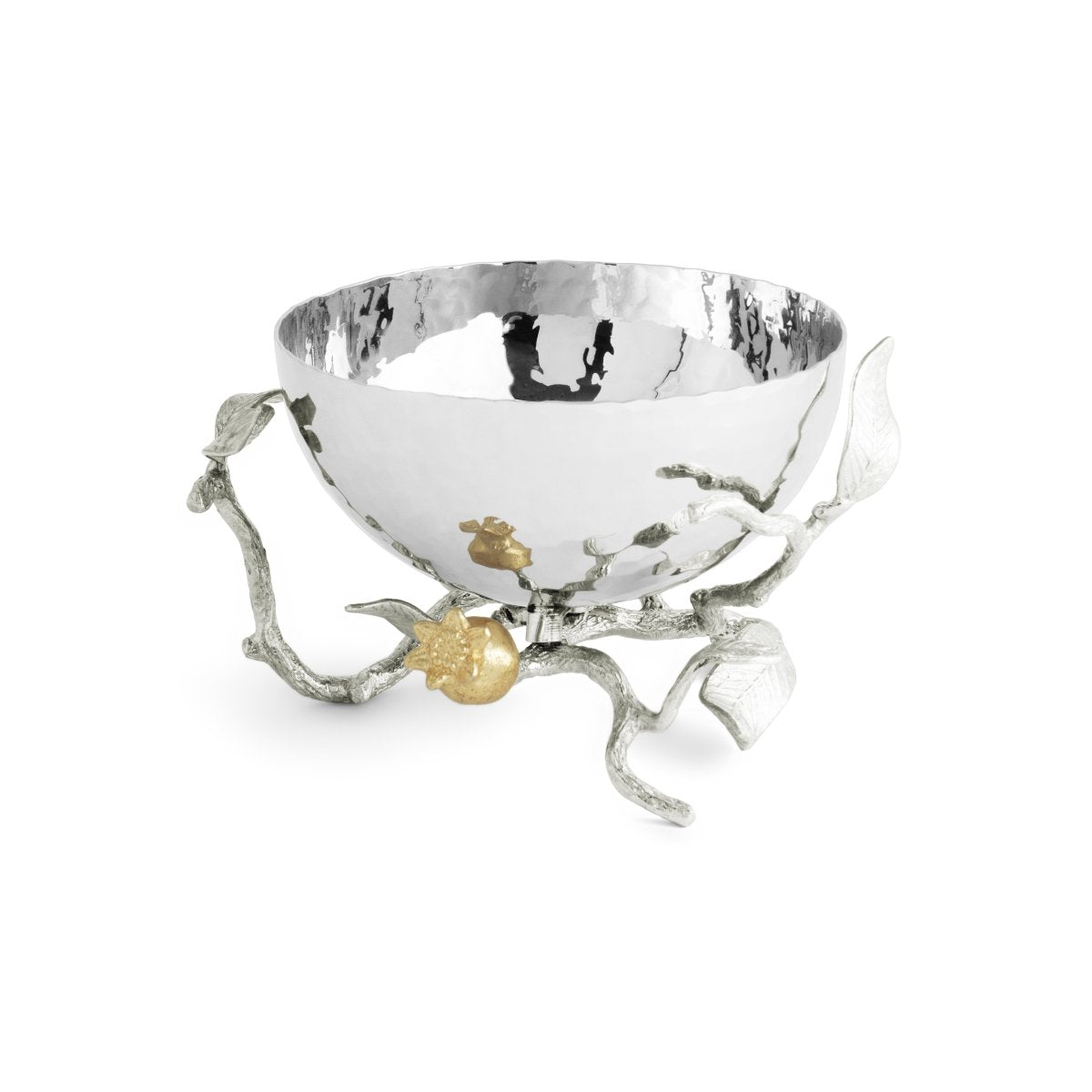 Michael Aram Pomegranate Silver &amp; Gold Nut Bowl