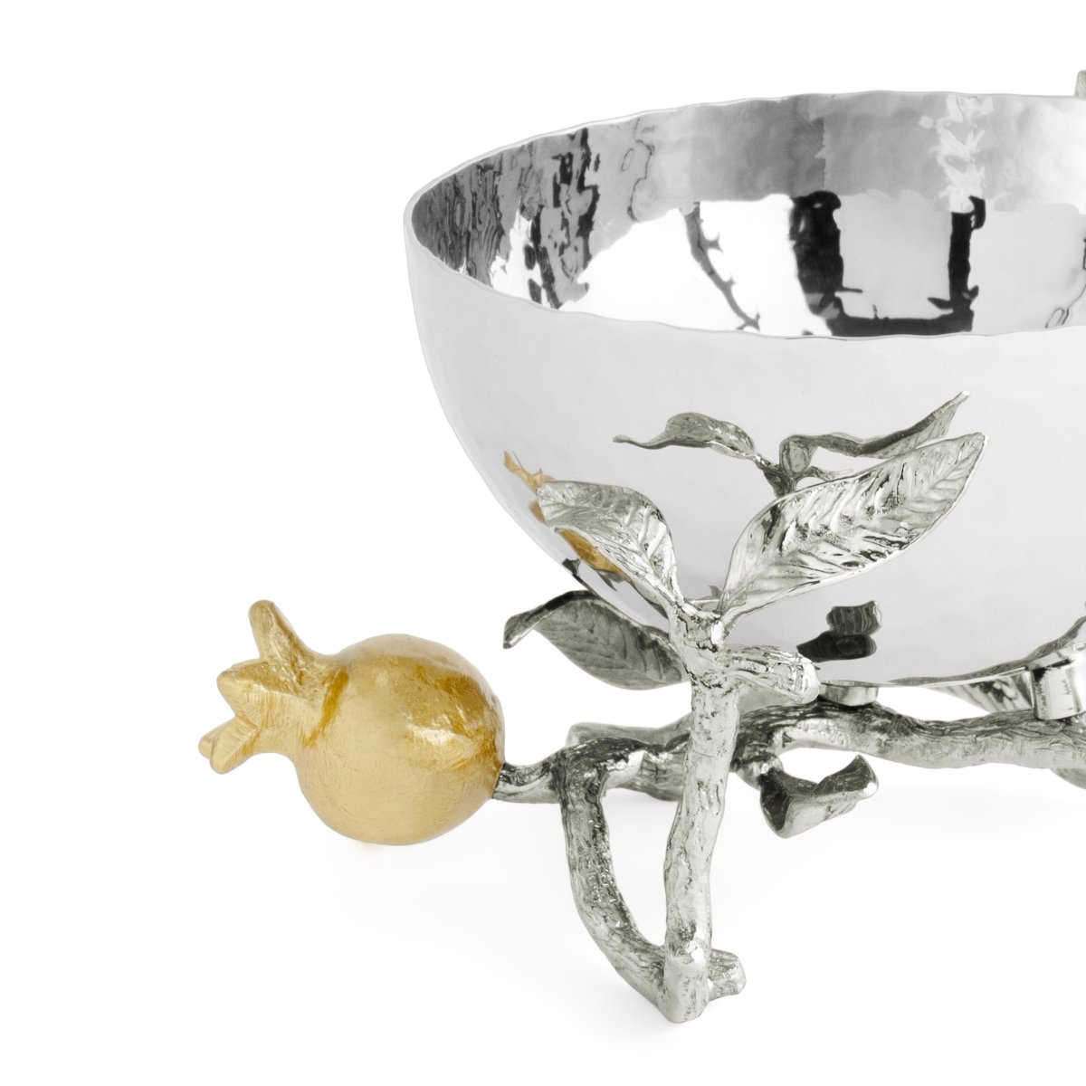 Michael Aram Pomegranate Silver &amp; Gold Nut Bowl