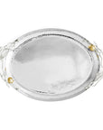 Michael Aram Pomegranate Silver & Gold Oval Tray