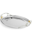 Michael Aram Pomegranate Silver & Gold Oval Tray