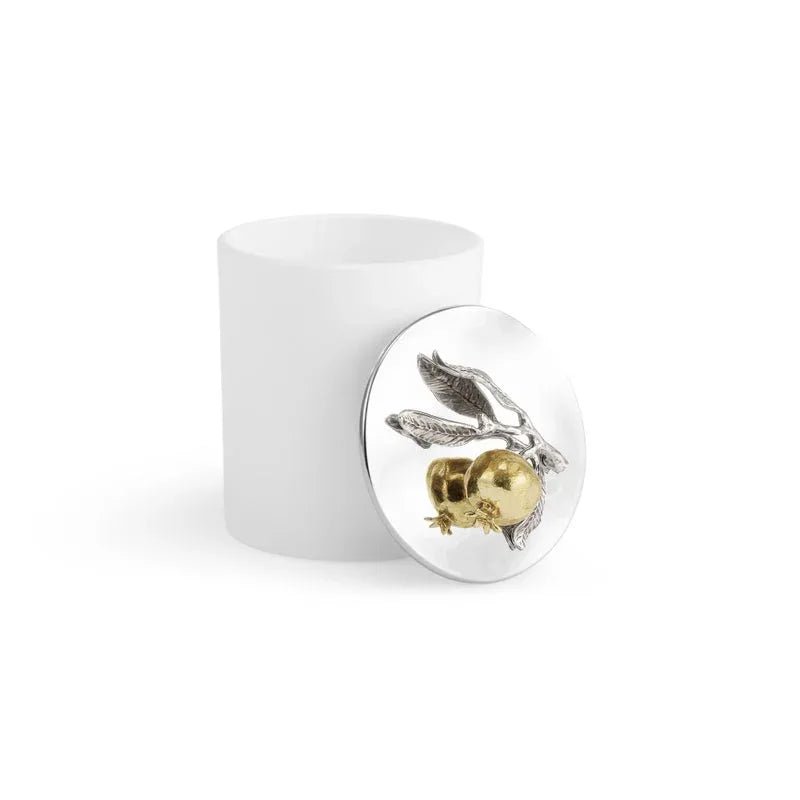 Michael Aram Pomegranate Silver & Gold Single Wick Scented Candle