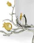 Michael Aram Pomegranate Silver & Gold Vase