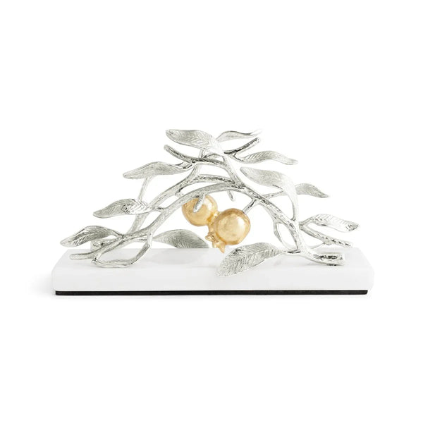 Michael Aram Pomegranate Silver & Gold Vertical Napkin Holder