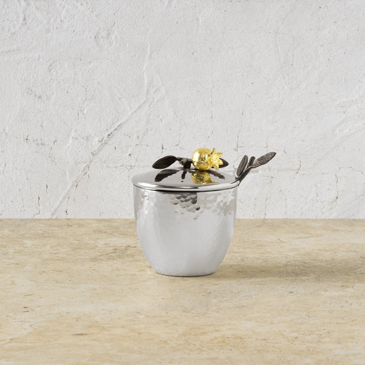 Michael Aram Pomegranate Sugar Pot with Spoon