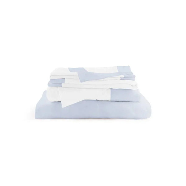 Michael Aram Queen Sheet Set - Sky and White